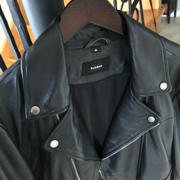 Leather RUDSAK Mens Large Jacket - Picture 3 of 4